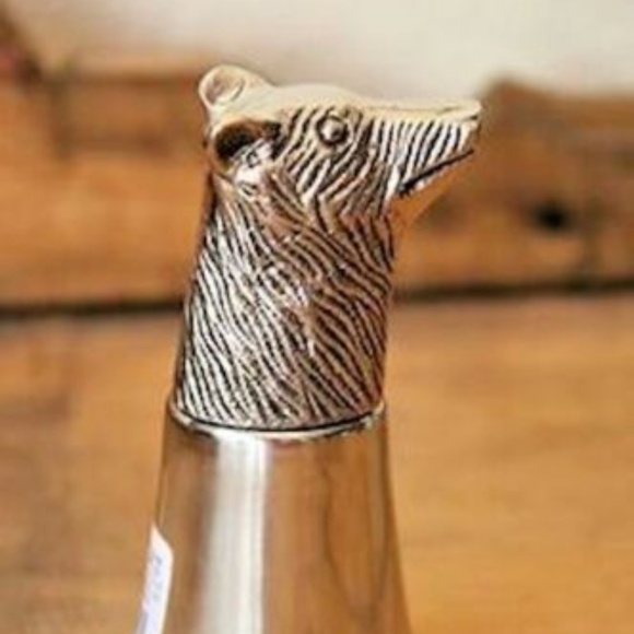 POTTERY BARN POLAR / ARTIC BEAR BOTTLE TOPPER ANIMAL SHOT GLASS
